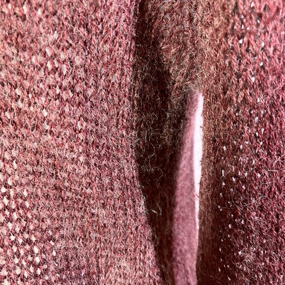 Cheap Monday Size S Red Open-Knit Pullover Sweater - Picture 8 of 10